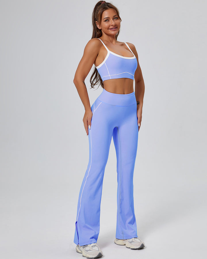 Colette Flare Leggings - Blue