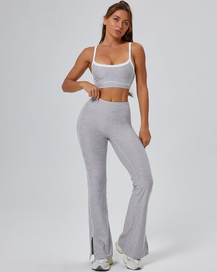 Colette Flare Leggings - Grey