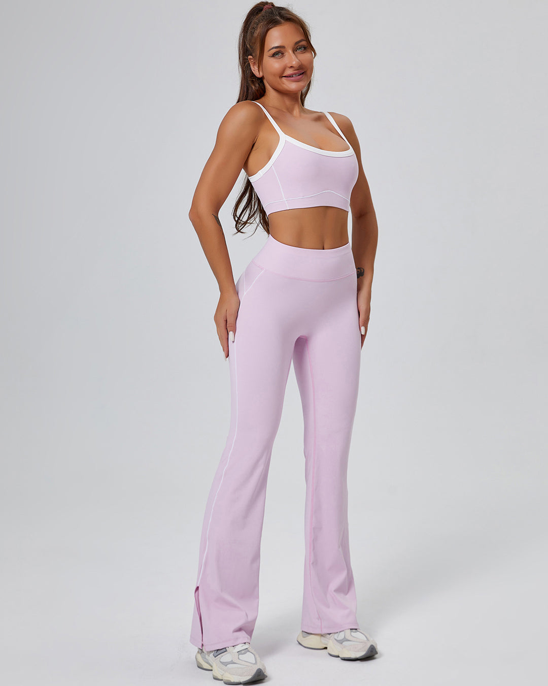 Colette Flare Leggings - Pink