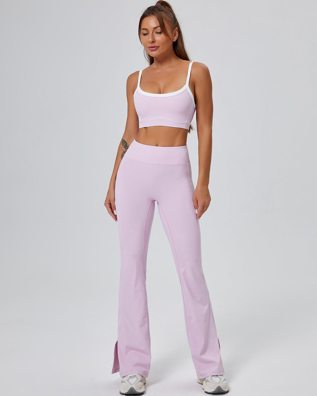 Colette Flare Leggings - Pink