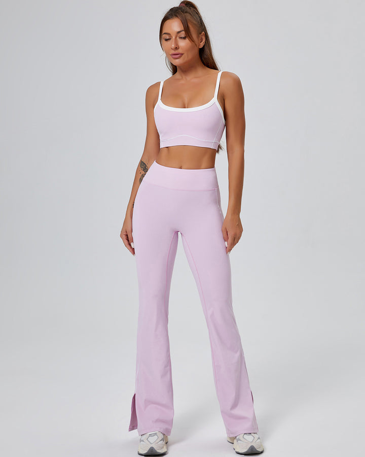Colette Flare Leggings - Pink