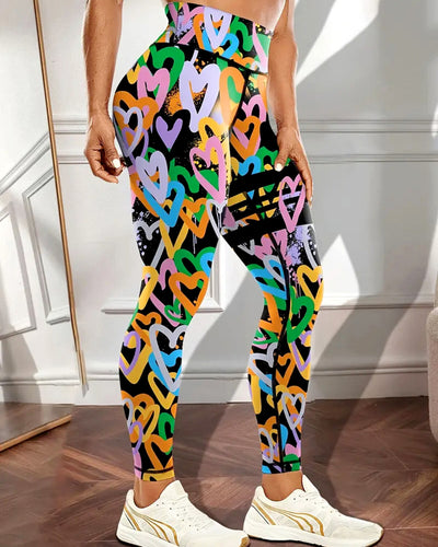 Confetti Hearts Leggings