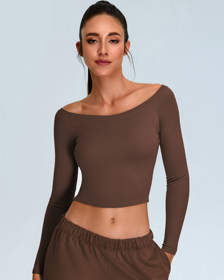 Coralia Long Sleeve - Brown