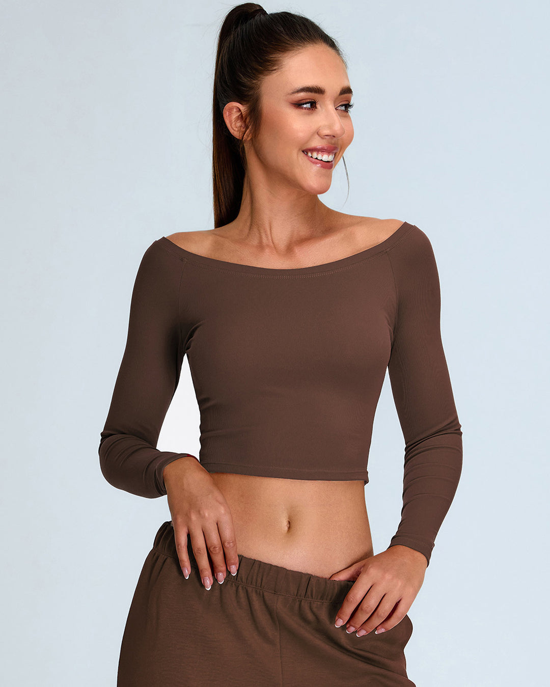 Coralia Long Sleeve - Brown