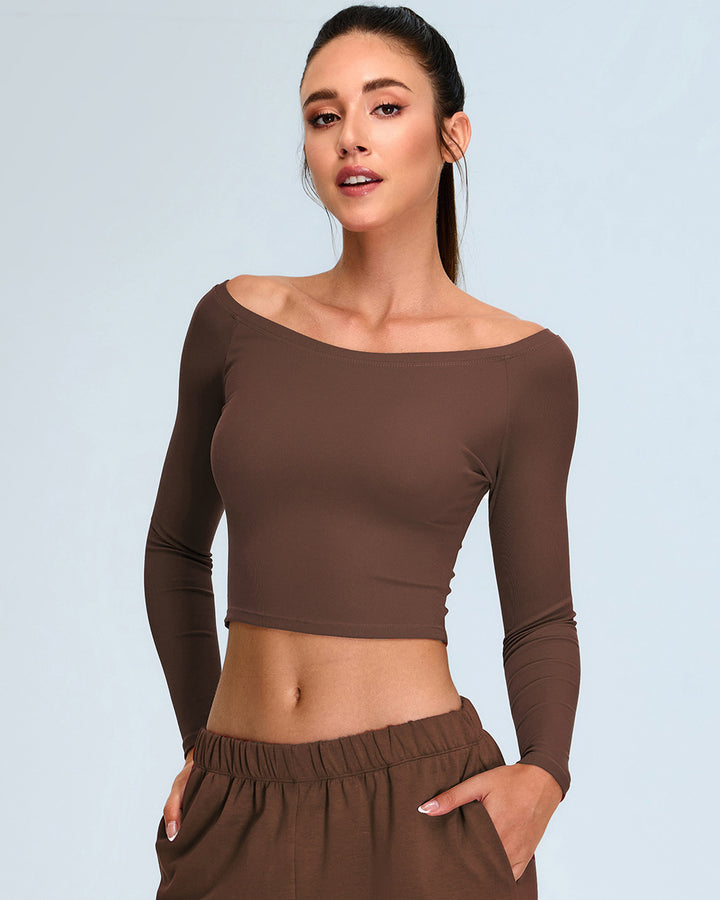 Coralia Long Sleeve - Brown