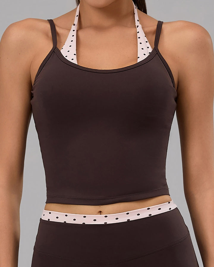 Denara Crop Top - Brown