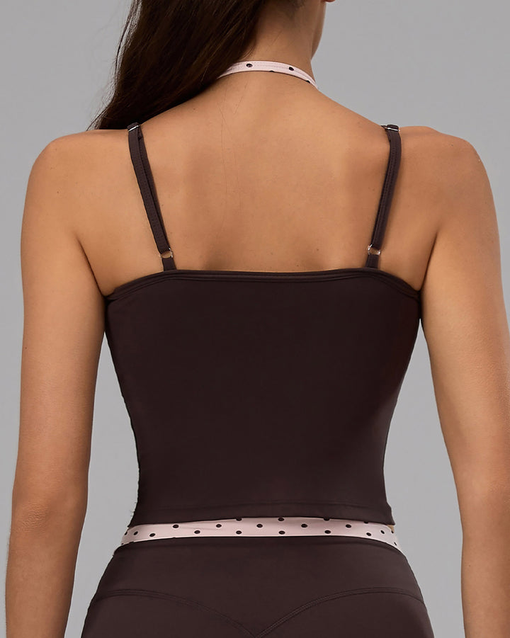 Denara Crop Top - Brown