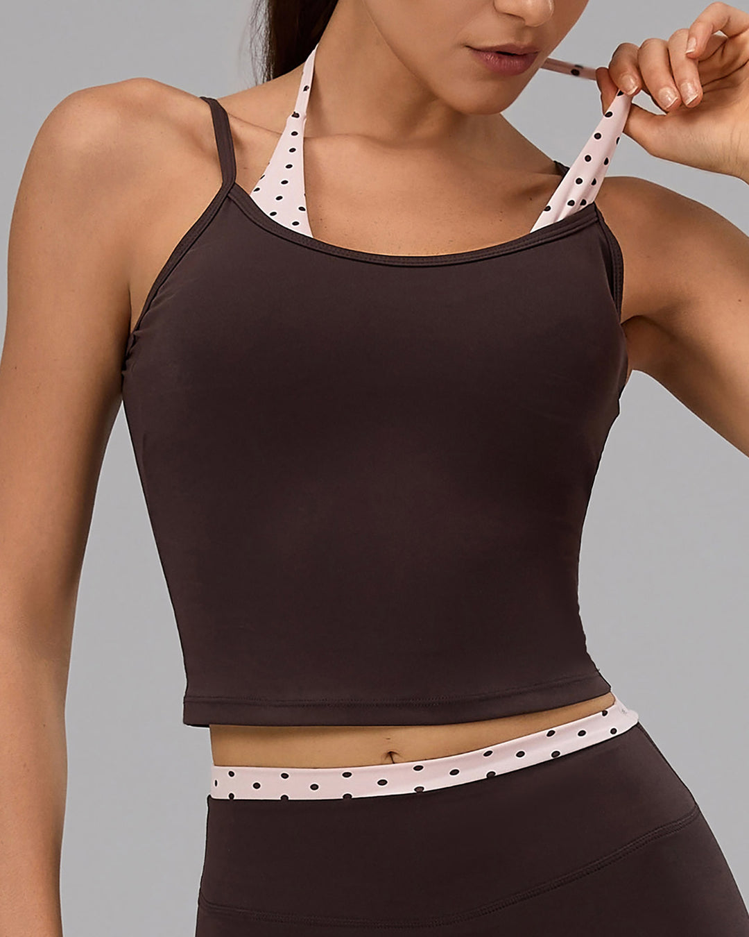 Denara Crop Top - Brown