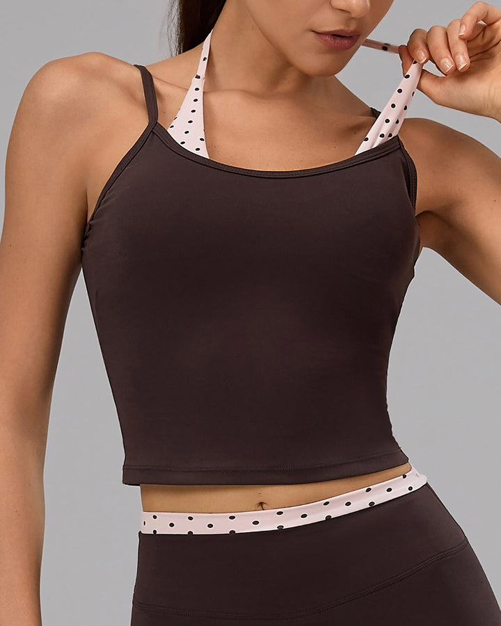 Denara Crop Top - Brown