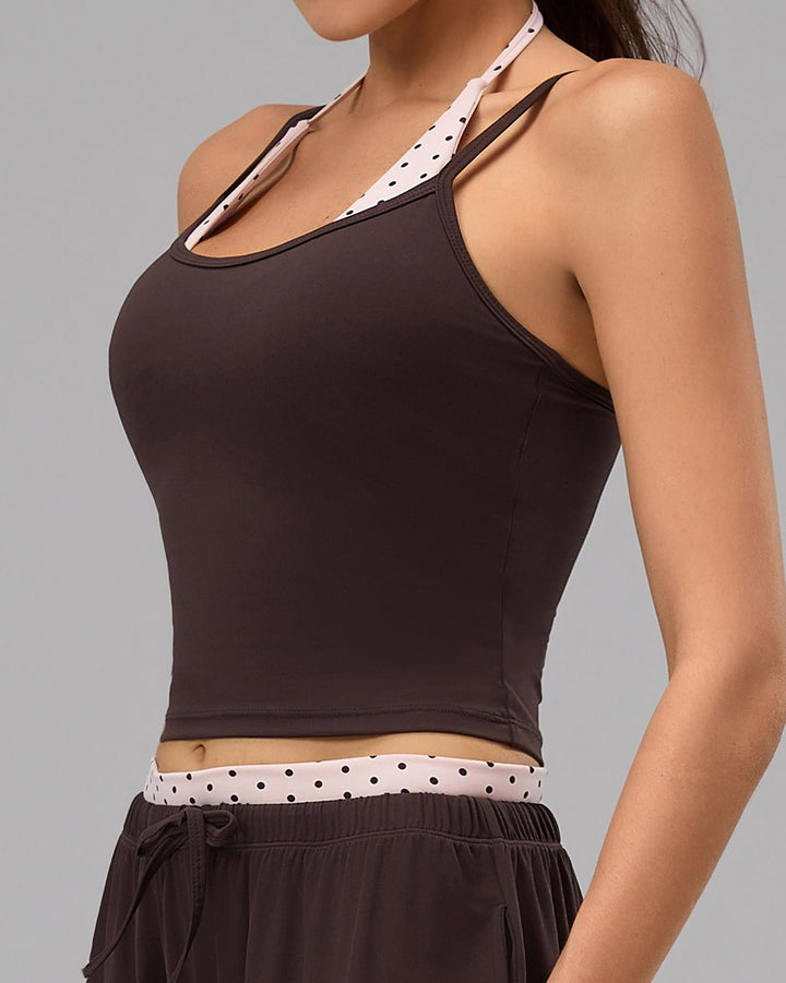 Denara Crop Top - Brown