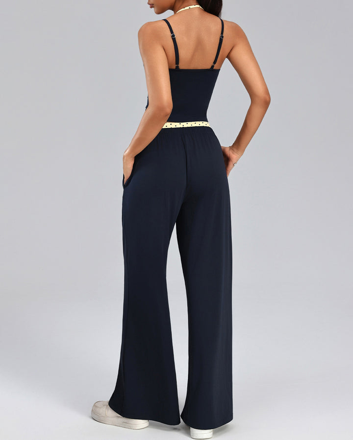 Denara Crop Top - Navy