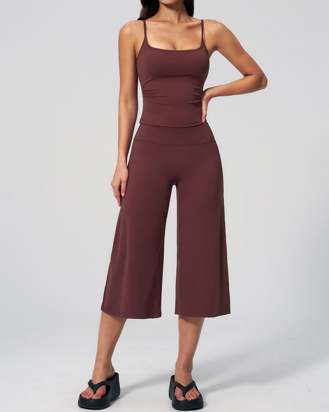 Draya Seamless Capri - Brown