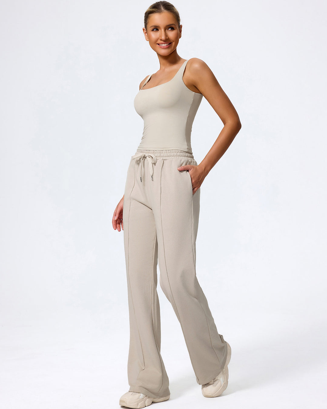 Eden Crop Top - Beige