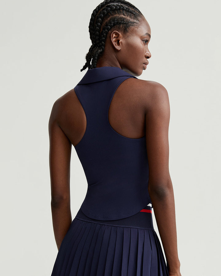Eleni Crop Top - Navy