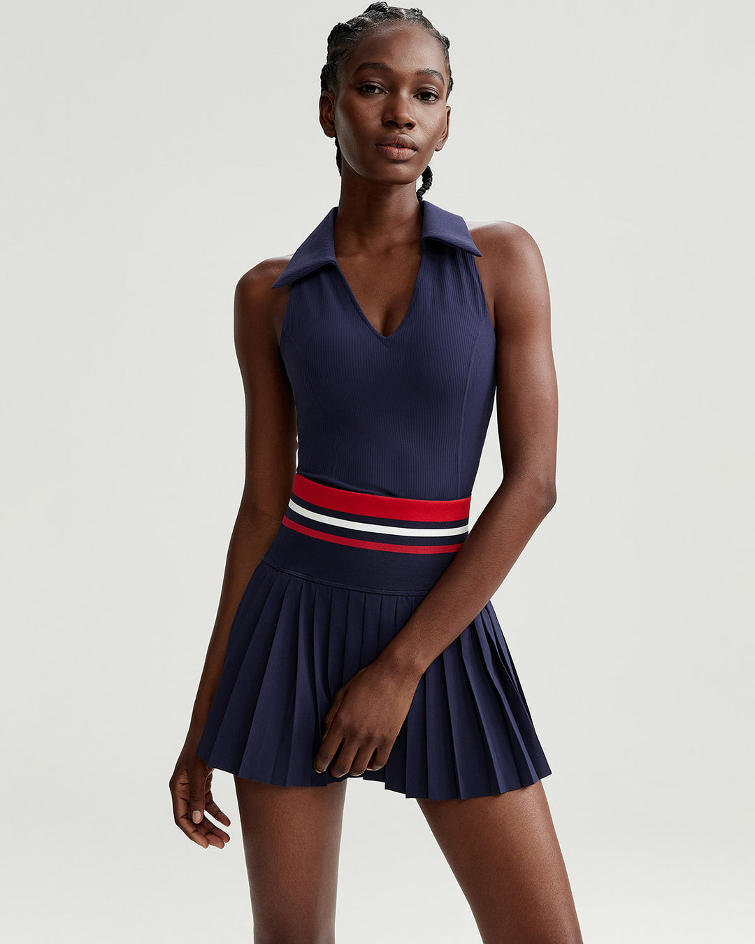 Eleni Crop Top - Navy