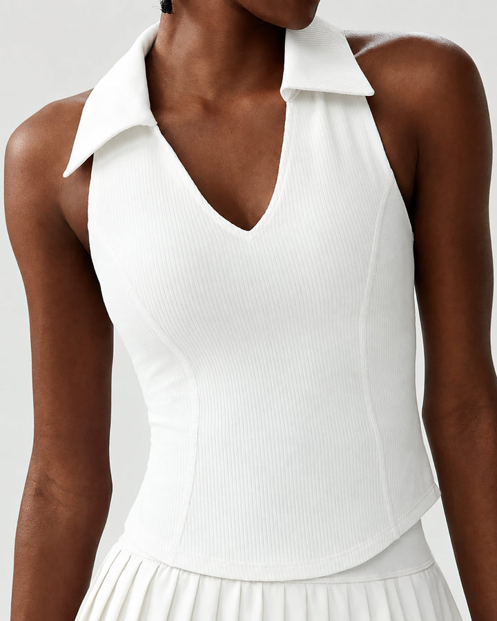 Eleni Crop Top - White