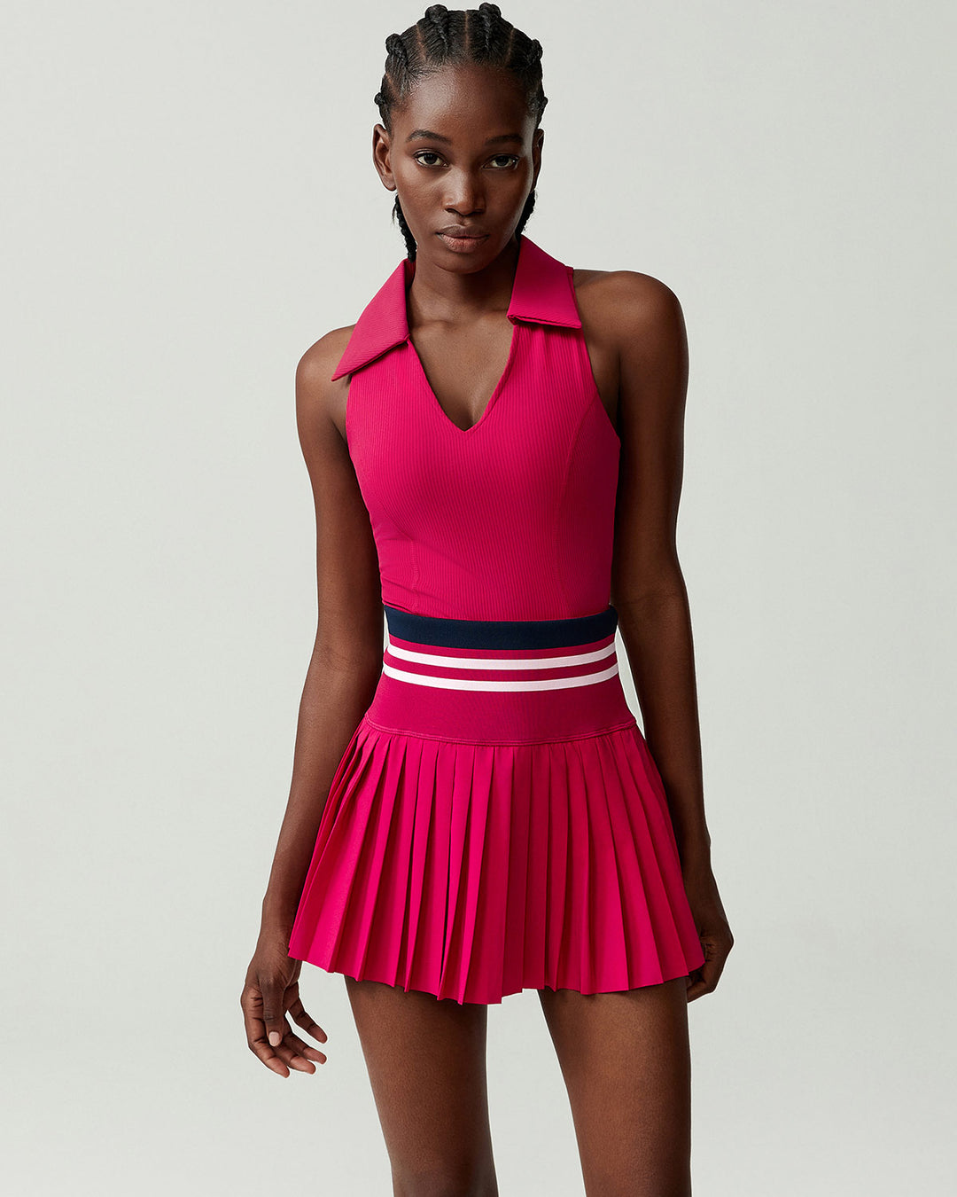 Eleni Skirt - Berry Red