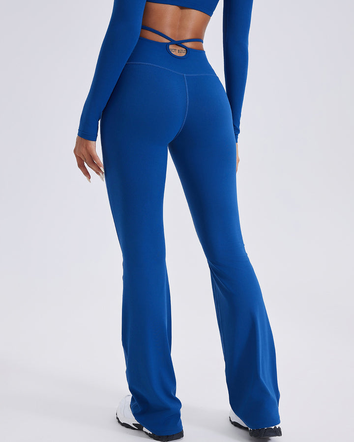 Elise Flare Leggings - Blue