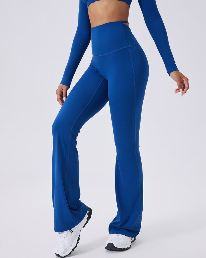 Elise Flare Leggings - Blue