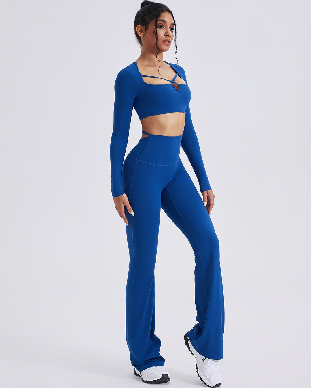 Elise Flare Leggings - Blue