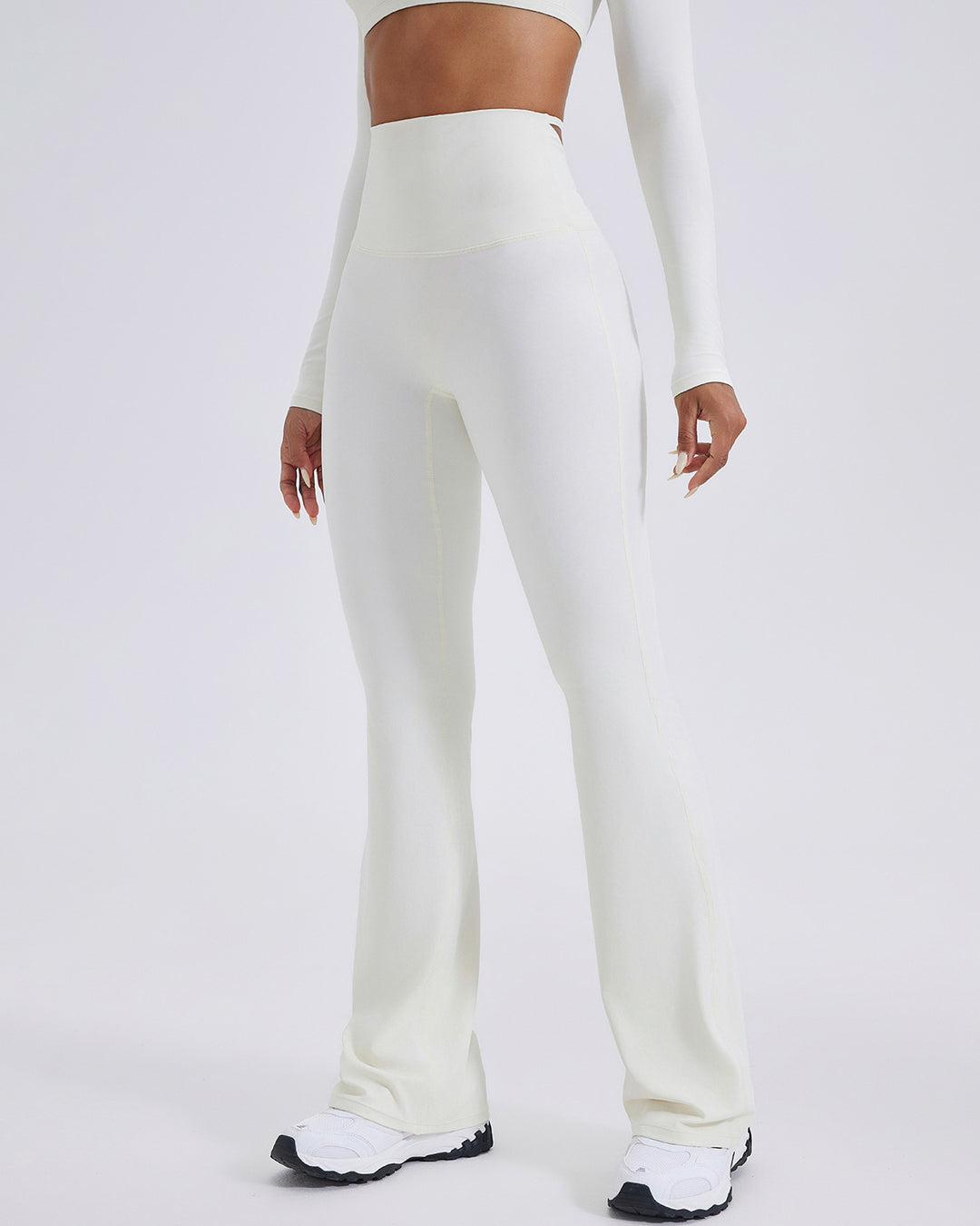 Elise Flare Leggings - Cream