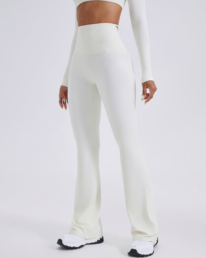 Elise Flare Leggings - Cream