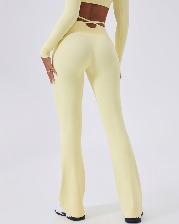 Elise Flare Leggings - Yellow