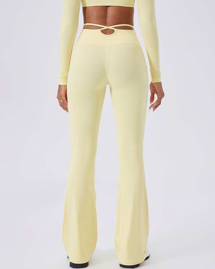 Elise Flare Leggings - Yellow