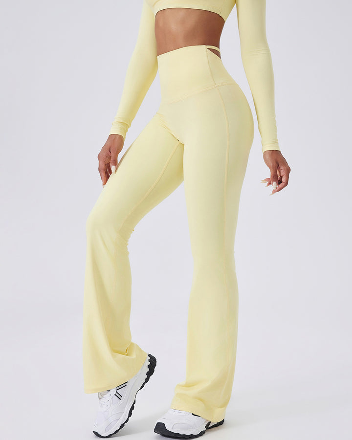 Elise Flare Leggings - Yellow