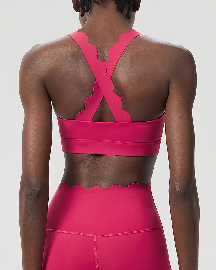 Elowen Sports Bra - Cerise