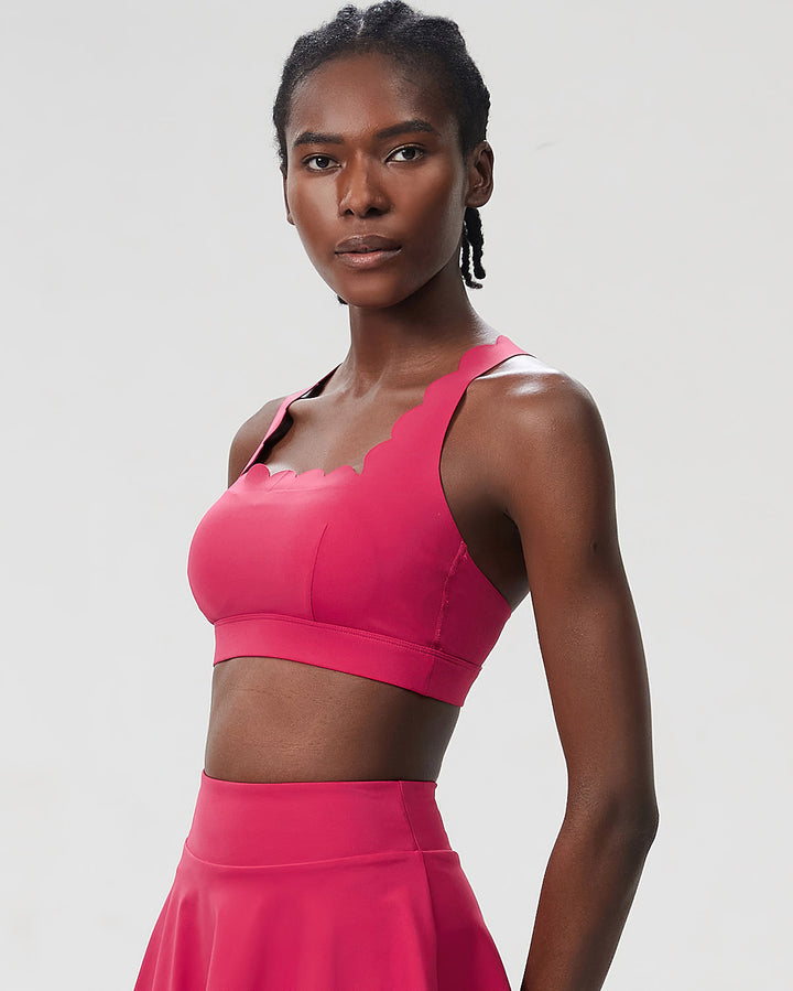 Elowen Sports Bra - Cerise
