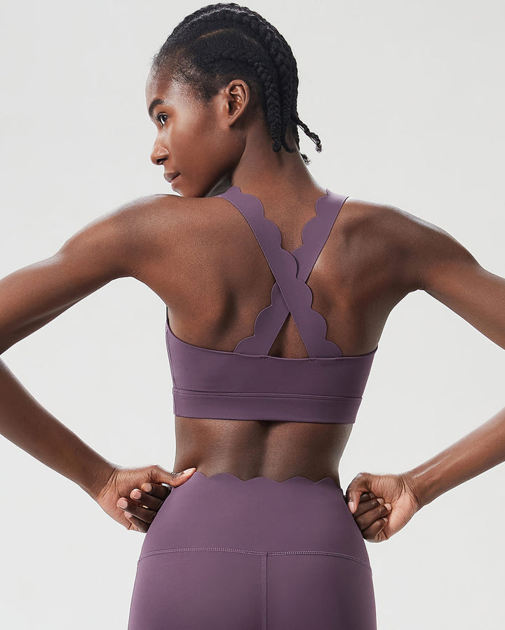 Elowen Sports Bra - Dusty Plum