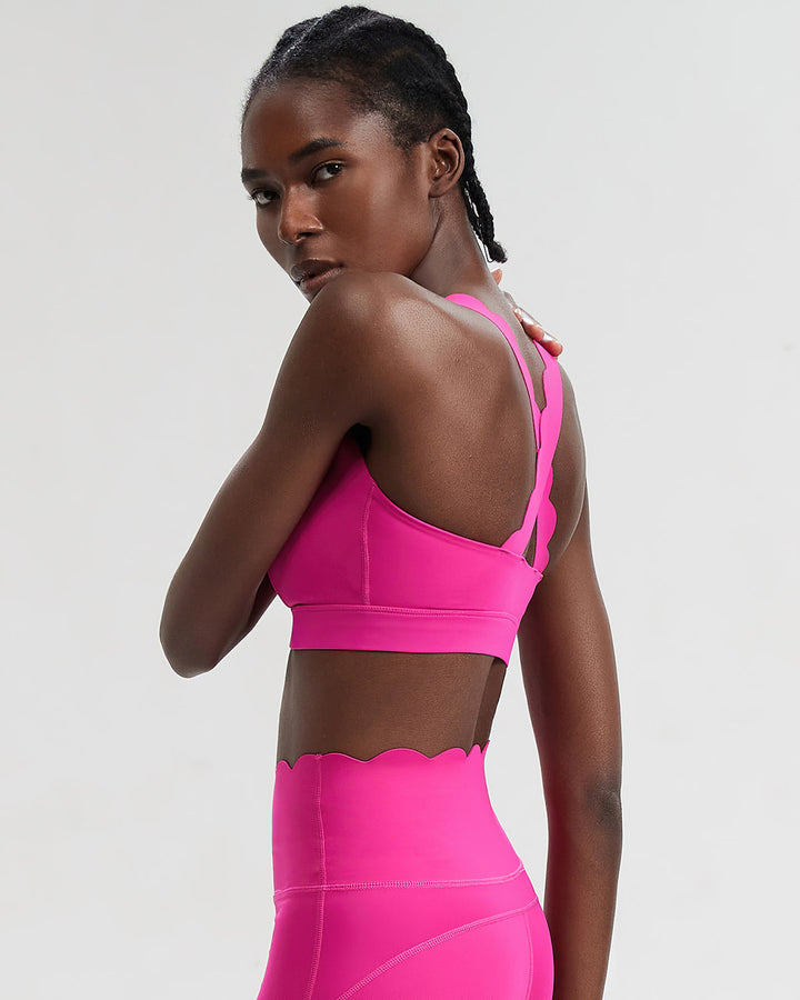 Elowen Sports Bra - Fuchsia