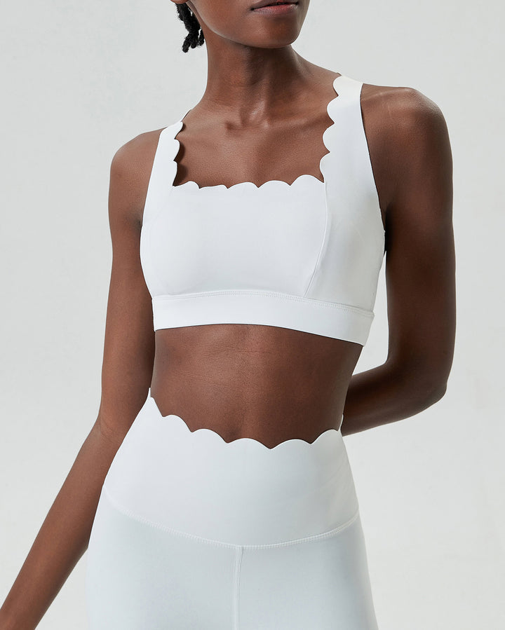 Elowen Sports Bra - White