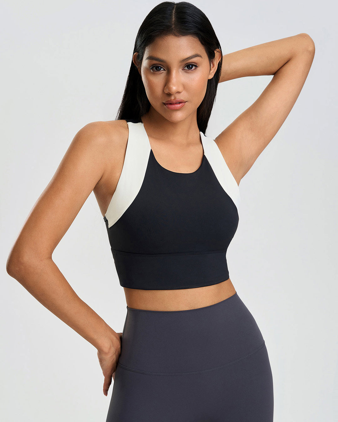Evadne Crop Top - Black
