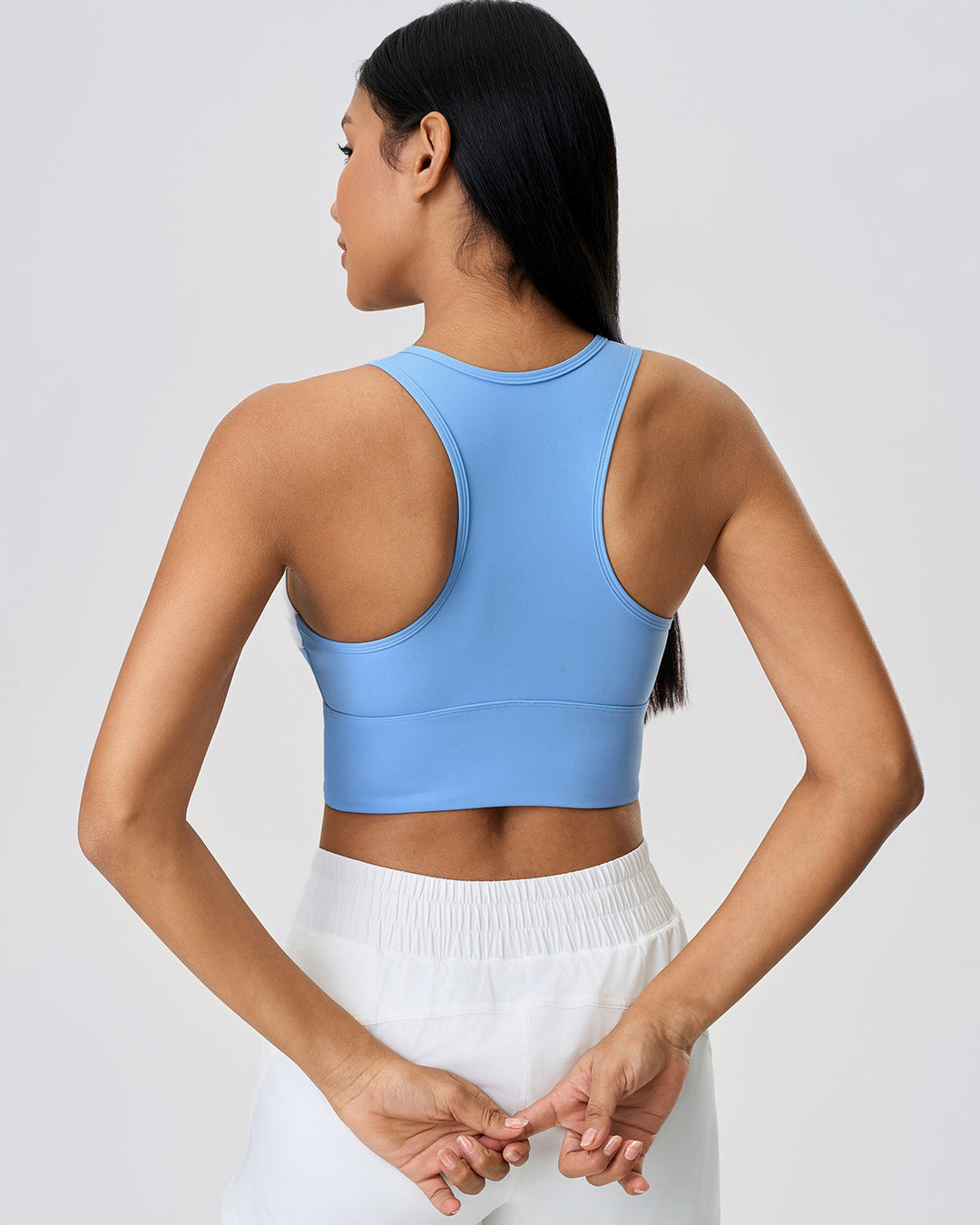 Evadne Crop Top - Blue