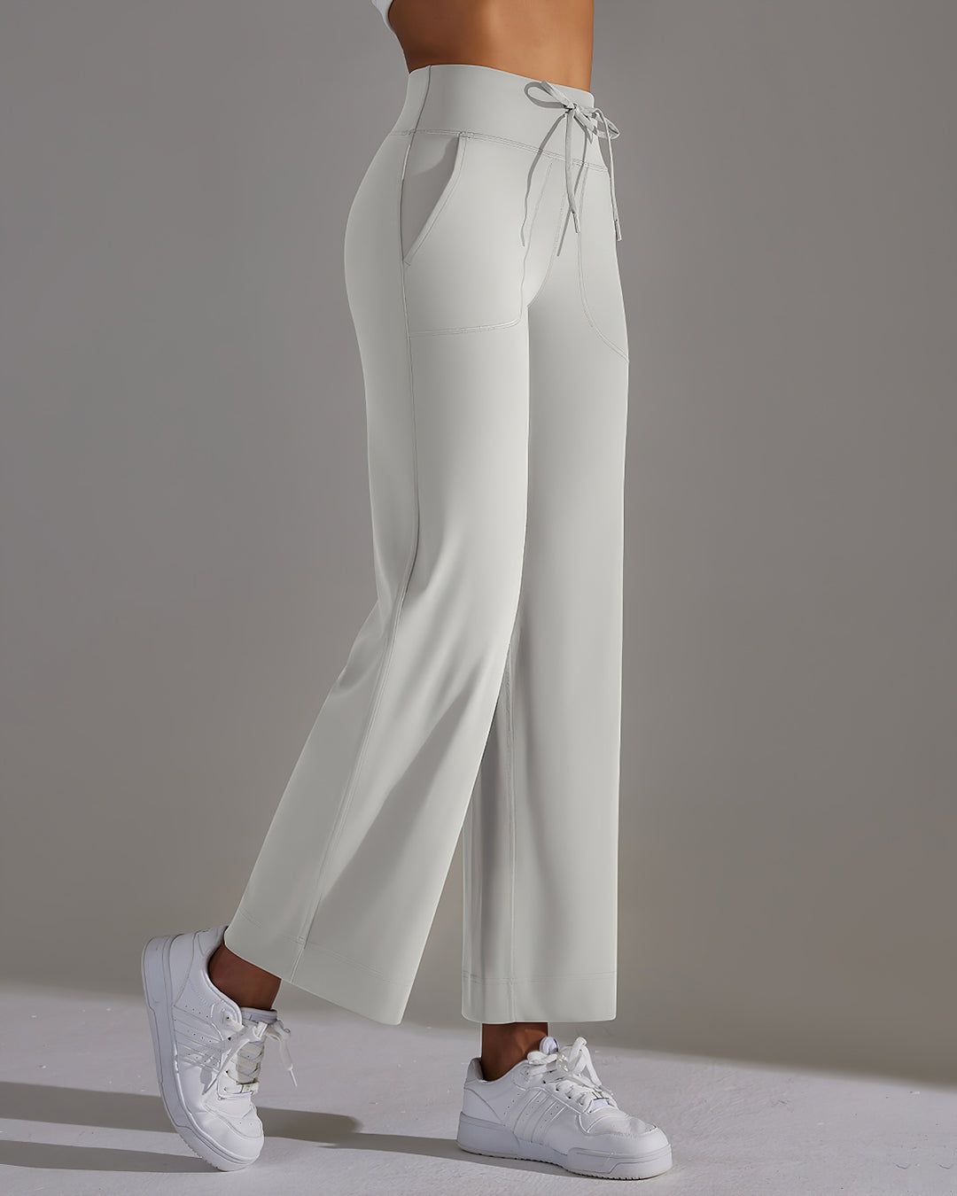 Fern Flare Pocket Leggings - Ash Dove