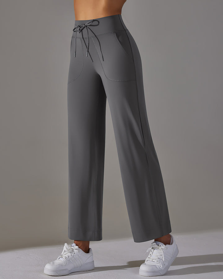 Fern Flare Pocket Leggings - Grey