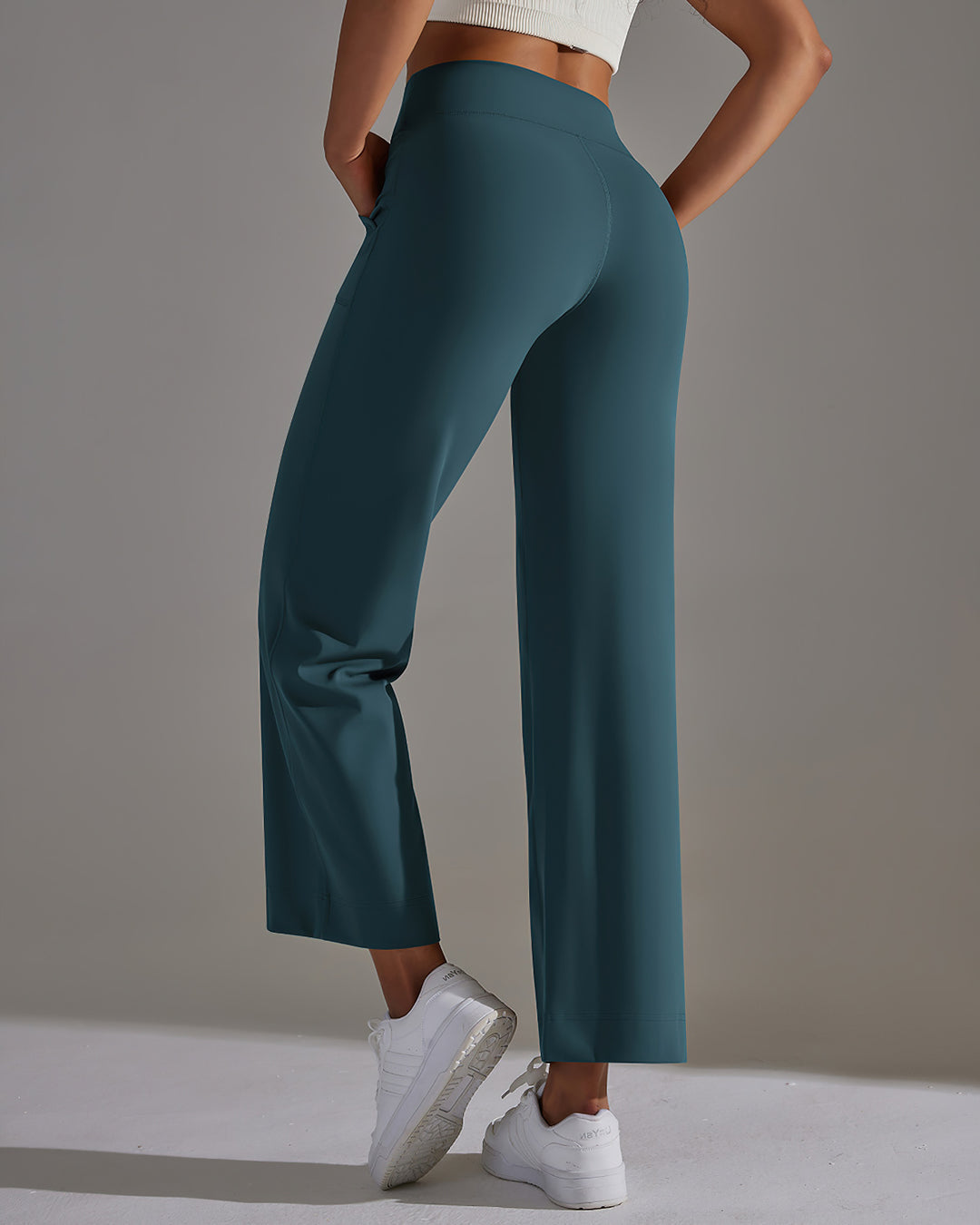 Fern Flare Pocket Leggings - Teal