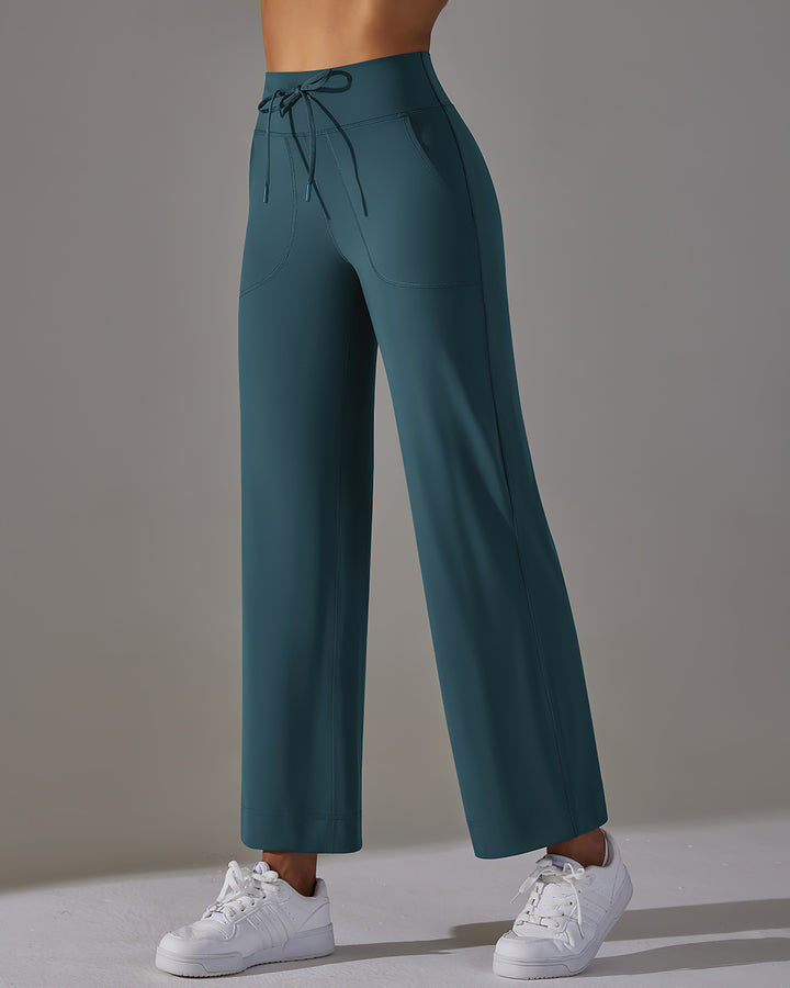 Fern Flare Pocket Leggings - Teal