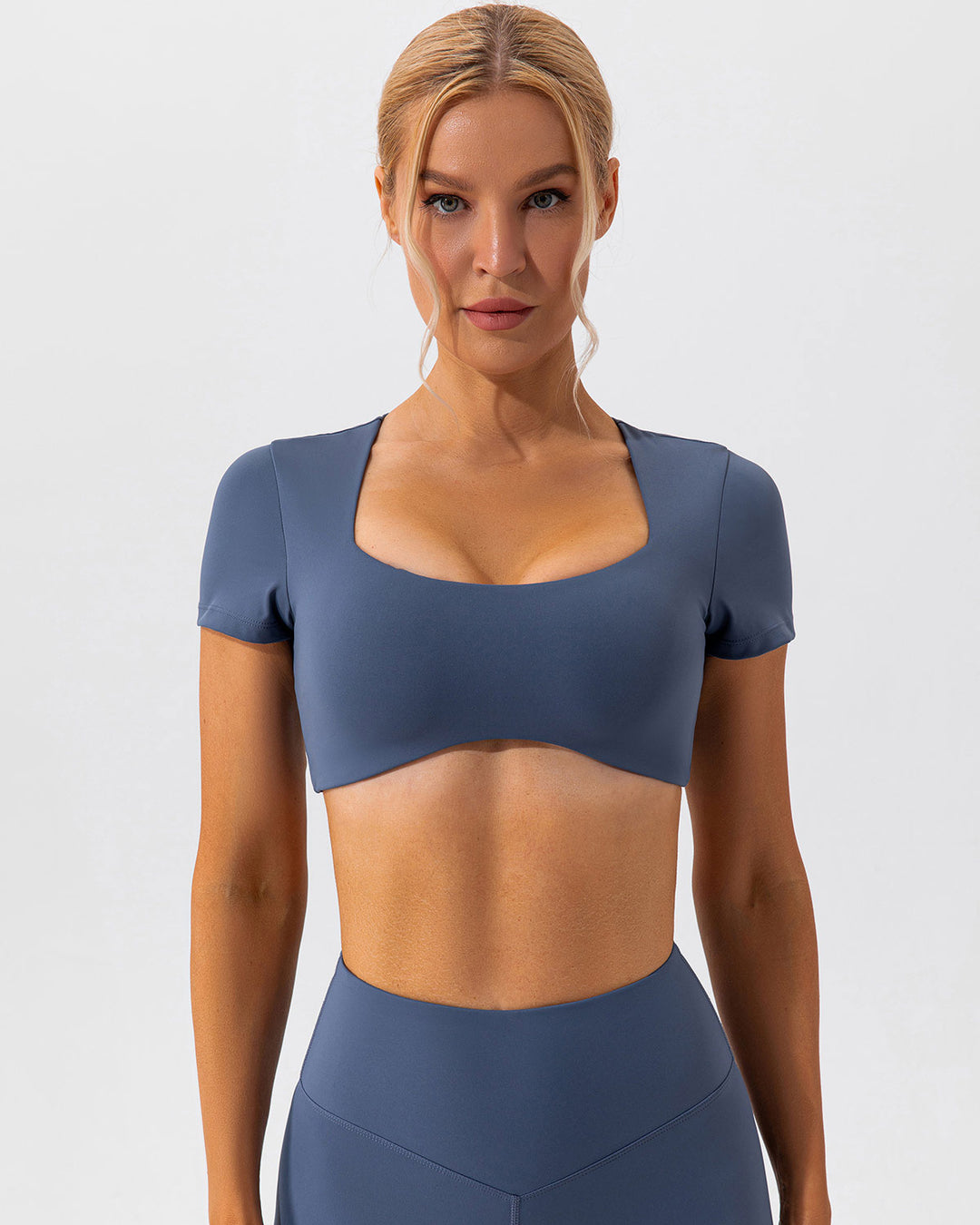 Fleur Crop Top - Blue