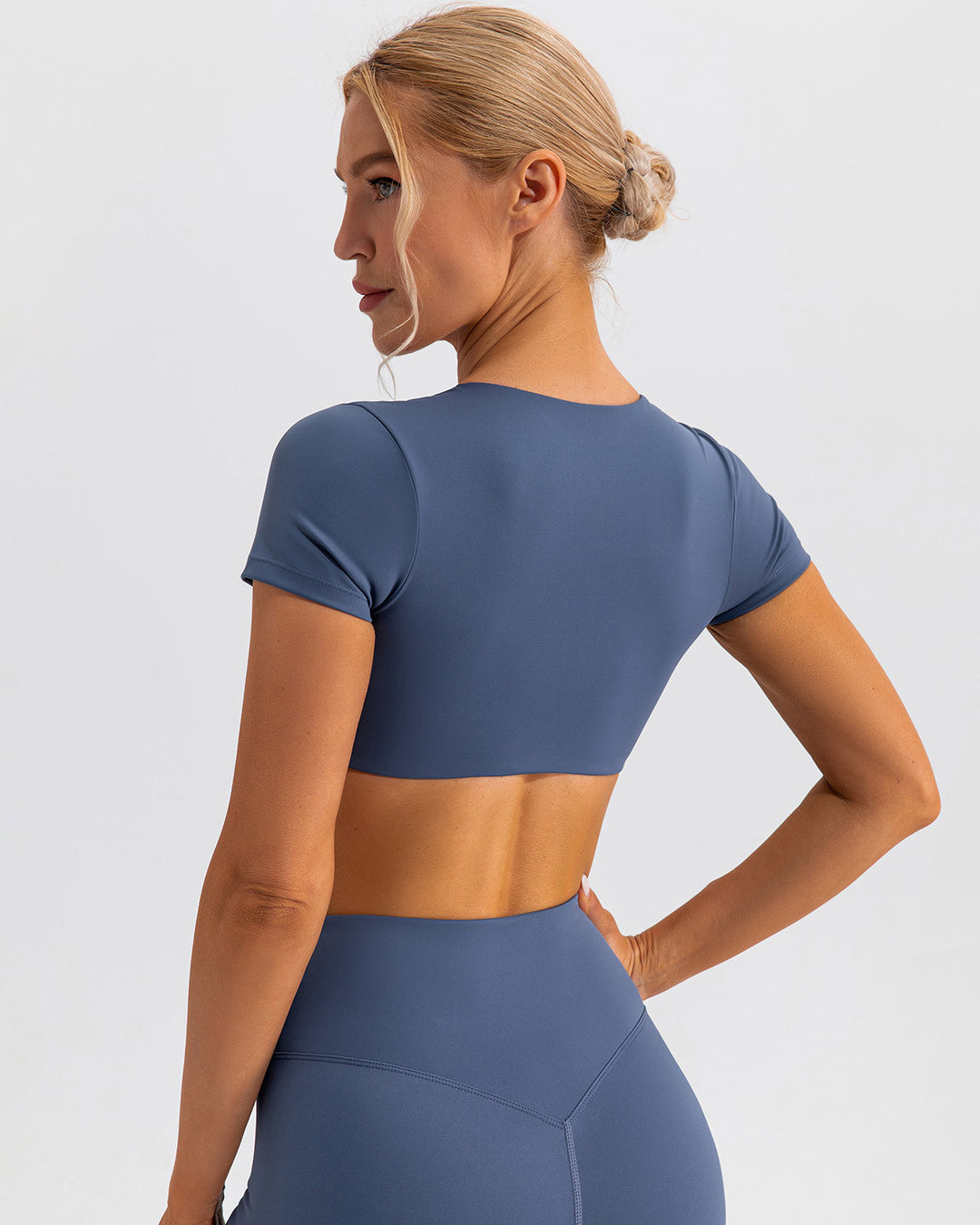Fleur Crop Top - Blue