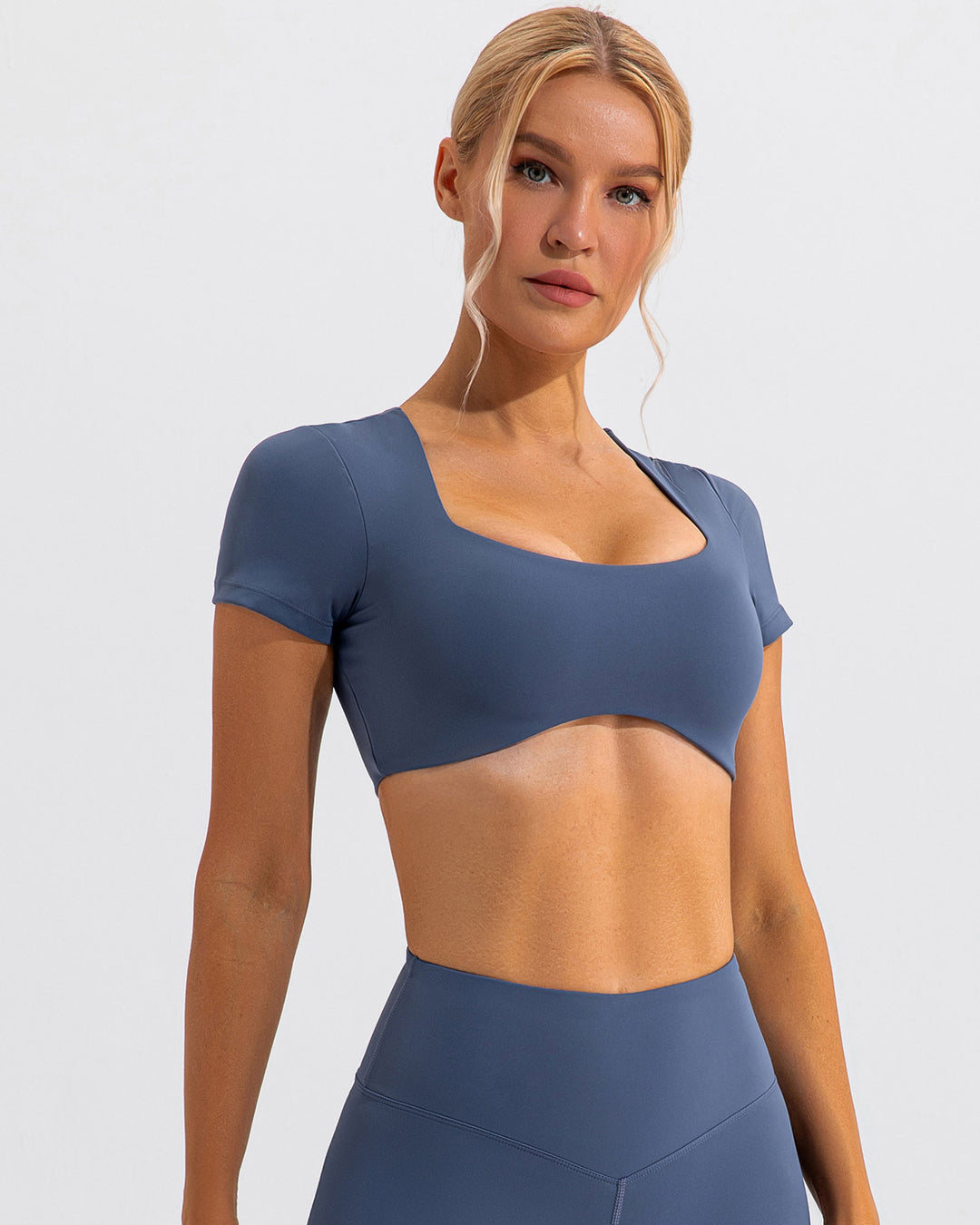 Fleur Crop Top - Blue