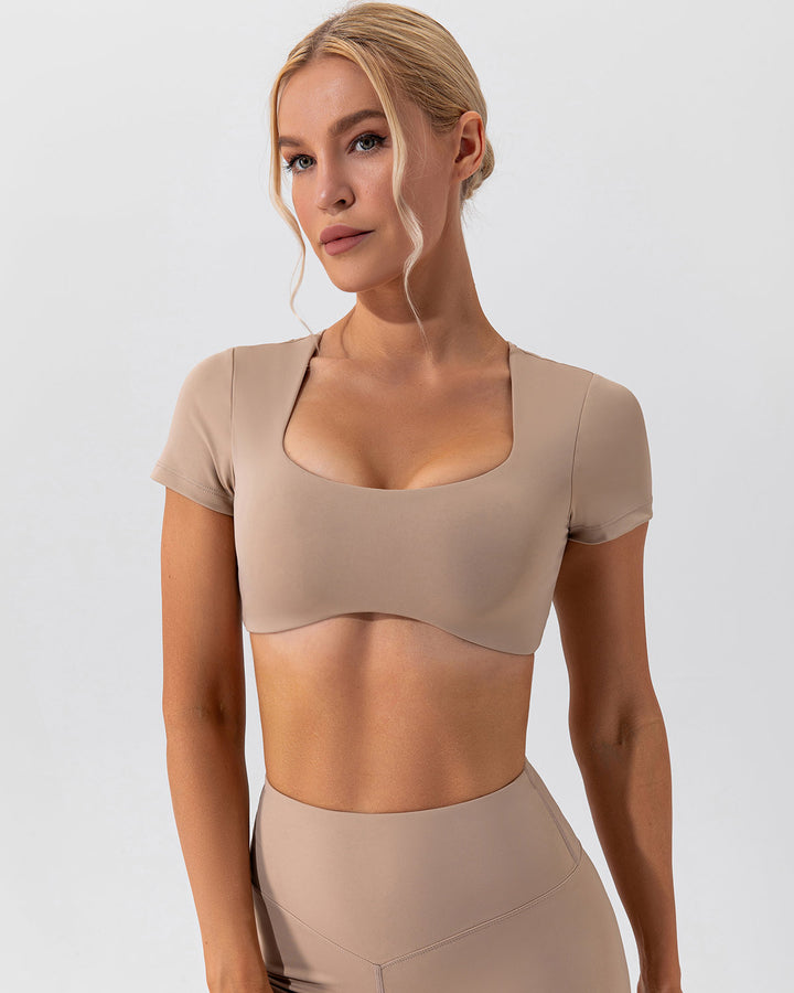 Fleur Crop Top - Mocha