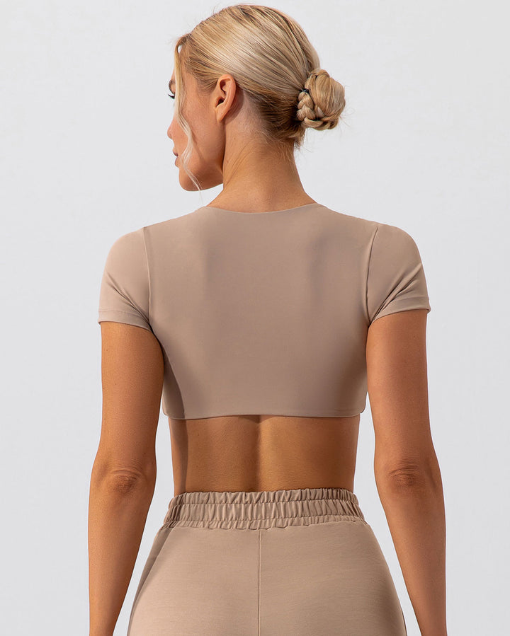 Fleur Crop Top - Mocha