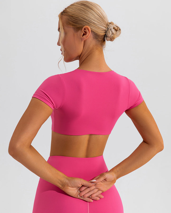 Fleur Crop Top - Pink