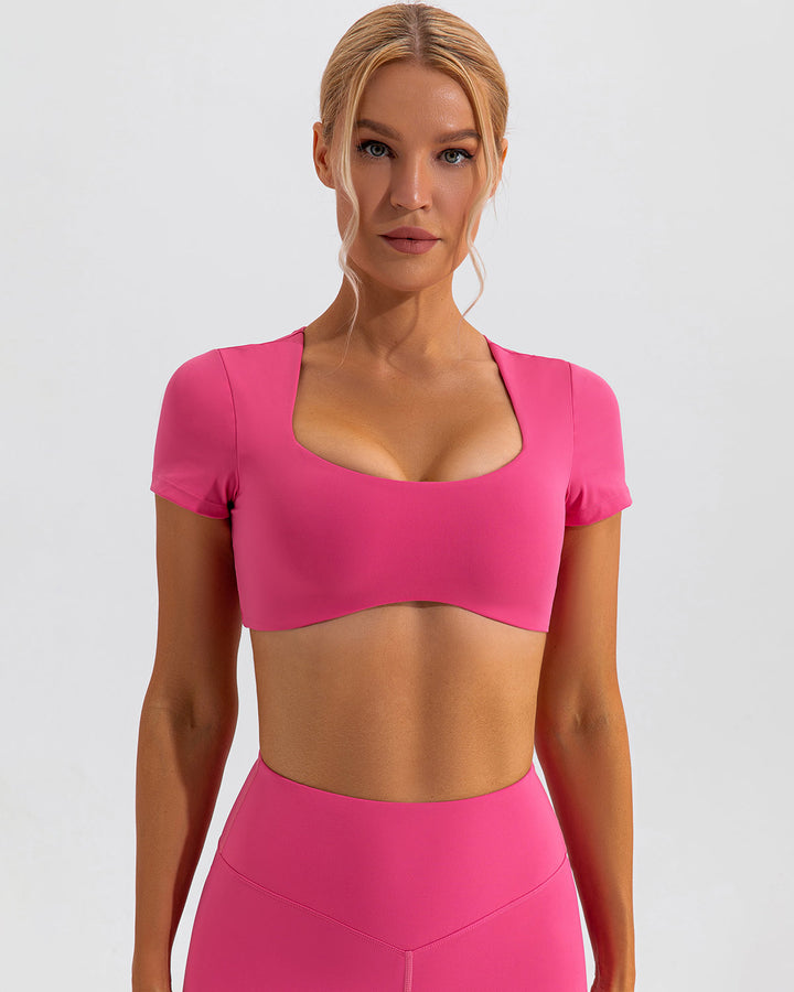 Fleur Crop Top - Pink