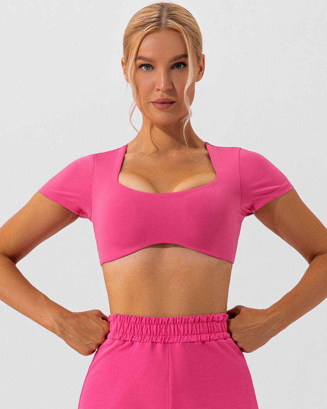 Fleur Crop Top - Pink