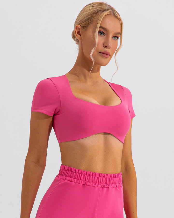 Fleur Crop Top - Pink