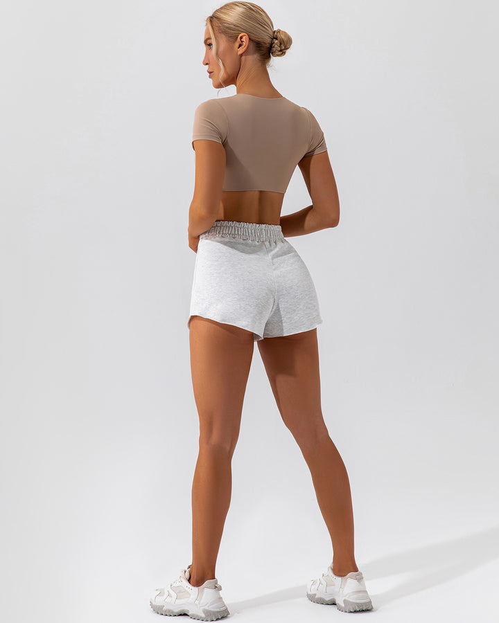 Fleur Shorts - Heather Grey